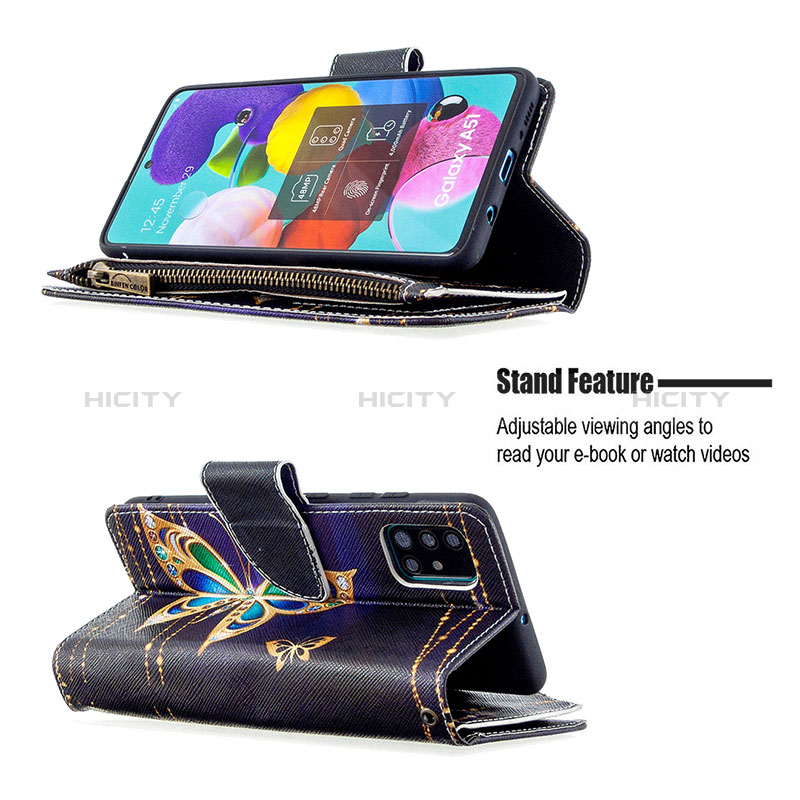 Samsung Galaxy A51 4G用手帳型 レザーケース スタンド パターン カバー B04F サムスン 