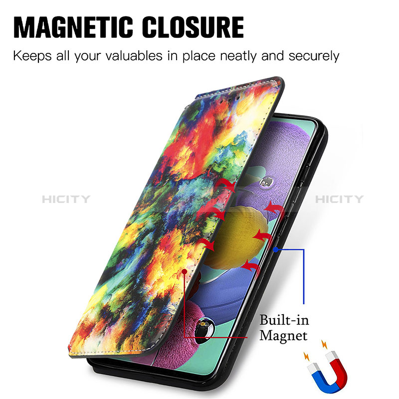 Samsung Galaxy A51 4G用手帳型 レザーケース スタンド パターン カバー S02D サムスン 