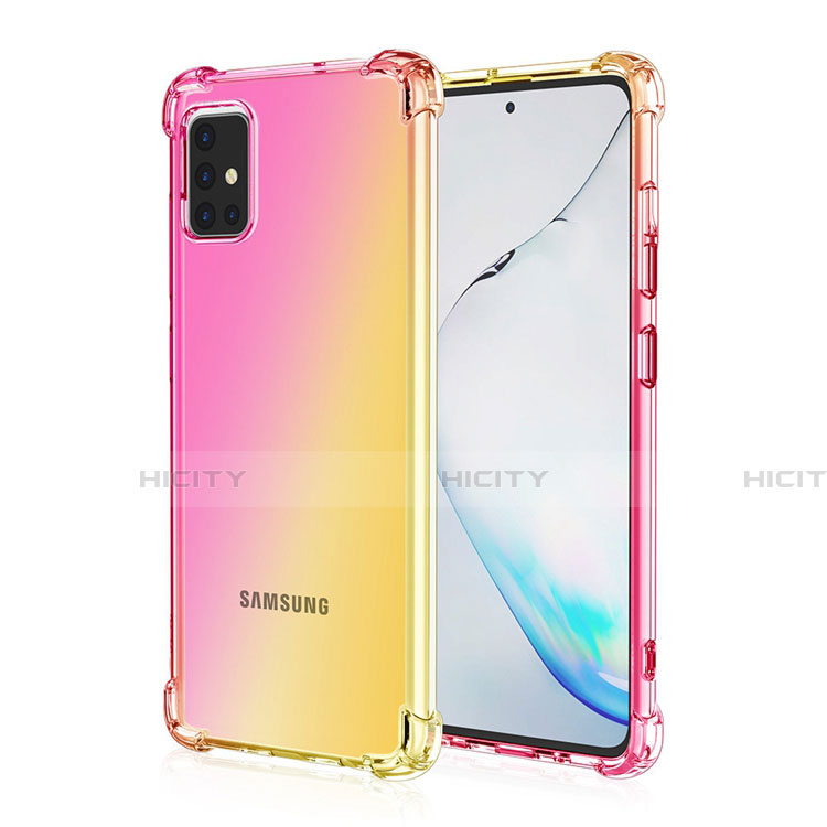 Samsung Galaxy A51 4G用極薄ソフトケース グラデーション 勾配色 クリア透明 サムスン 