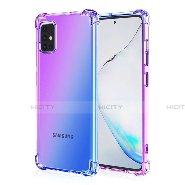 Samsung Galaxy A51 4G用極薄ソフトケース グラデーション 勾配色 クリア透明 サムスン 