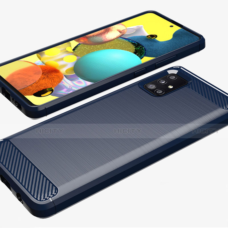 Samsung Galaxy A51 4G用シリコンケース ソフトタッチラバー ライン カバー サムスン 