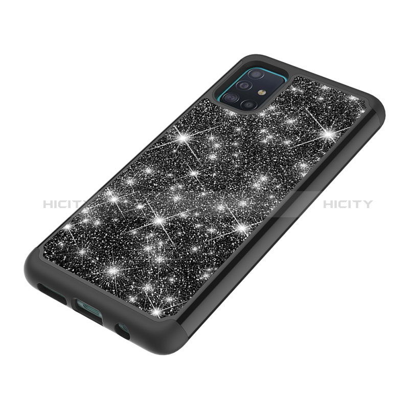 Samsung Galaxy A51 4G用ハイブリットバンパーケース ブリンブリン カバー 前面と背面 360度 フル JX1 サムスン 
