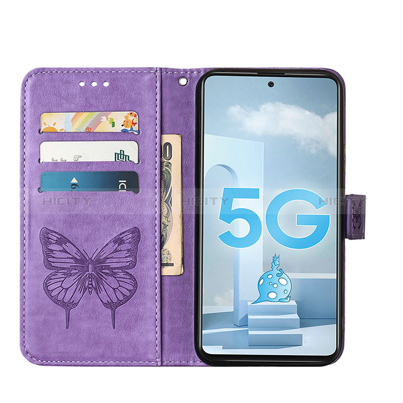 Samsung Galaxy A51 4G用手帳型 レザーケース スタンド バタフライ 蝶 カバー Y01B サムスン 