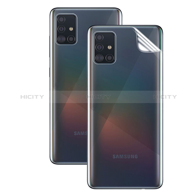 Samsung Galaxy A51 4G用高光沢 液晶保護フィルム 背面保護フィルム同梱 サムスン クリア