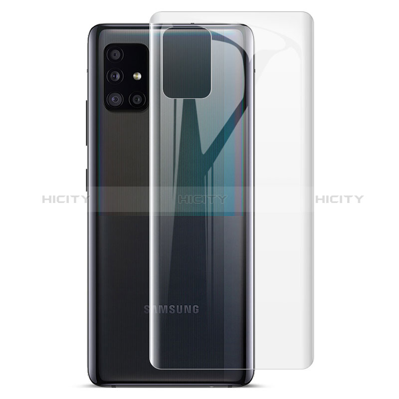 Samsung Galaxy A51 4G用高光沢 液晶保護フィルム 背面保護フィルム同梱 F01 サムスン クリア