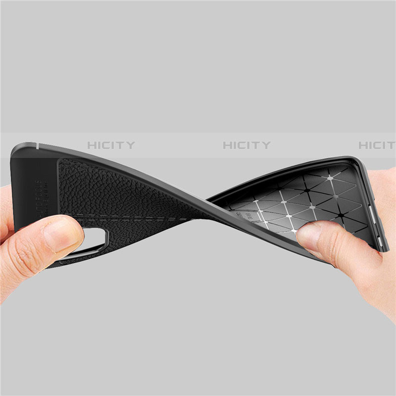 Samsung Galaxy A51 5G用シリコンケース ソフトタッチラバー レザー柄 カバー サムスン 