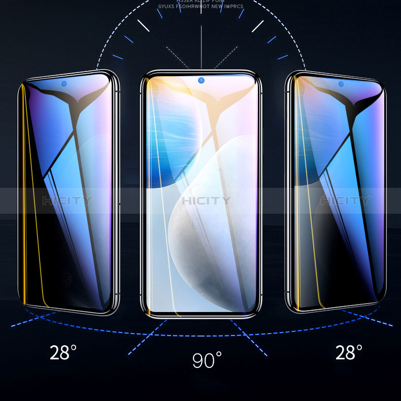 Samsung Galaxy A51 5G用反スパイ 強化ガラス 液晶保護フィルム S04 サムスン クリア