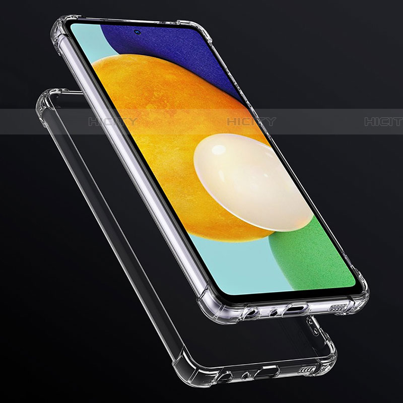 Samsung Galaxy A52 4G用極薄ソフトケース シリコンケース 耐衝撃 全面保護 クリア透明 カバー サムスン クリア