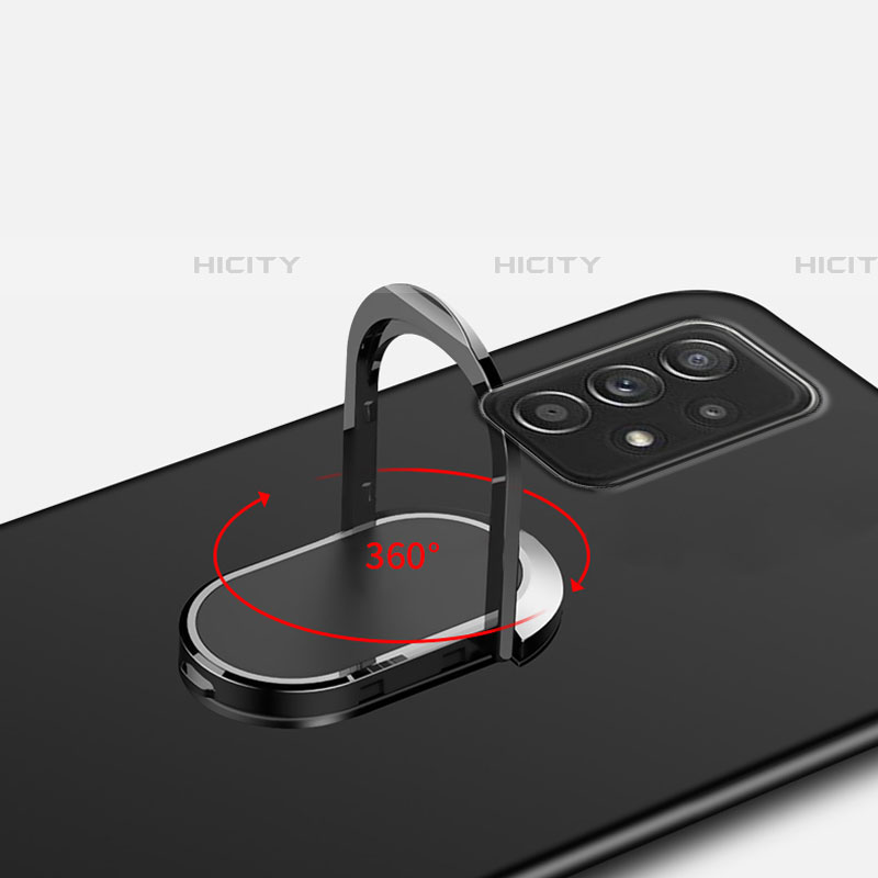 Samsung Galaxy A52 4G用ハードケース プラスチック 質感もマット アンド指輪 マグネット式 YK1 サムスン 