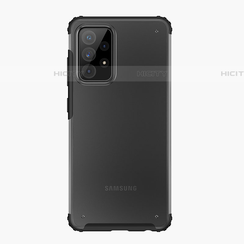 Samsung Galaxy A52 4G用ハイブリットバンパーケース クリア透明 プラスチック カバー サムスン 