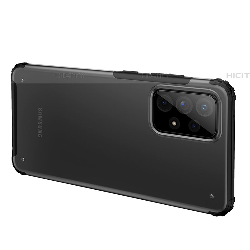 Samsung Galaxy A52 4G用ハイブリットバンパーケース クリア透明 プラスチック カバー サムスン 