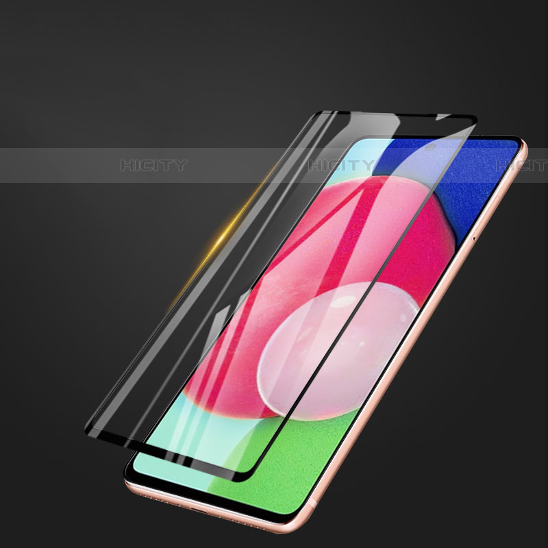 Samsung Galaxy A52 4G用強化ガラス フル液晶保護フィルム F05 サムスン ブラック
