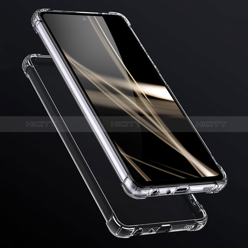 Samsung Galaxy A52s 5G用極薄ソフトケース シリコンケース 耐衝撃 全面保護 クリア透明 T08 サムスン クリア