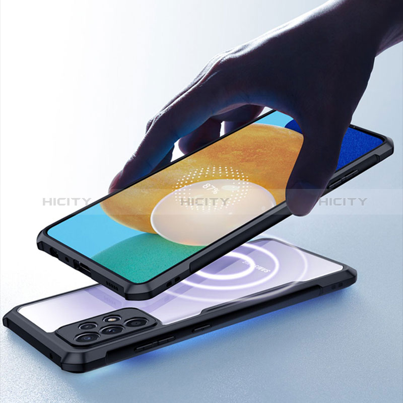 Samsung Galaxy A52s 5G用極薄ソフトケース シリコンケース 耐衝撃 全面保護 クリア透明 T07 サムスン ブラック