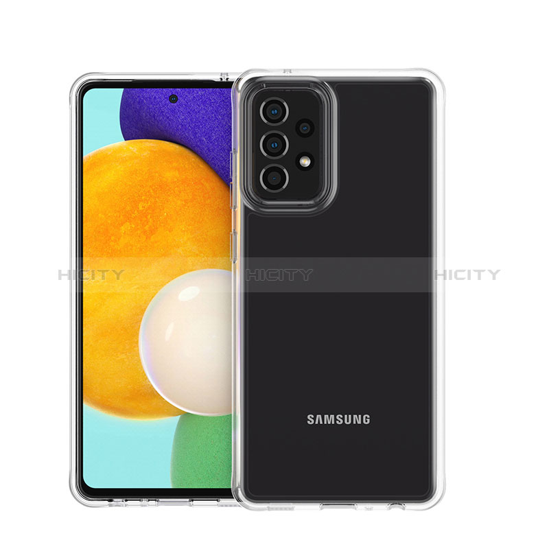 Samsung Galaxy A52s 5G用極薄ソフトケース シリコンケース 耐衝撃 全面保護 クリア透明 カバー サムスン クリア