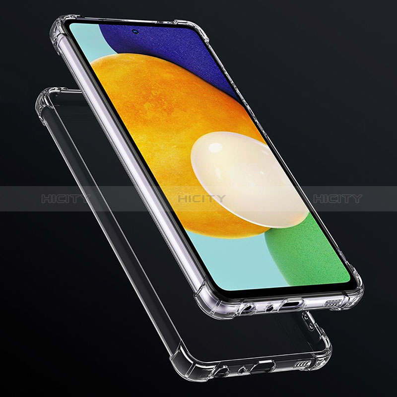 Samsung Galaxy A52s 5G用極薄ソフトケース シリコンケース 耐衝撃 全面保護 クリア透明 カバー サムスン クリア