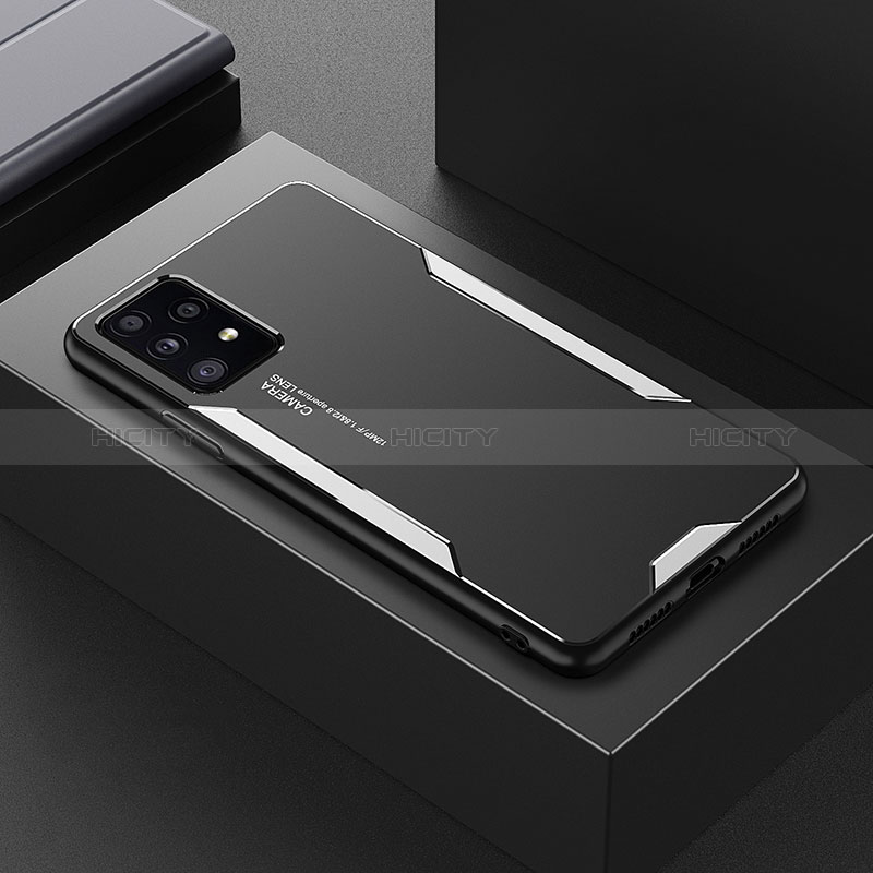 Samsung Galaxy A52s 5G用ケース 高級感 手触り良い アルミメタル 製の金属製 兼シリコン カバー サムスン 