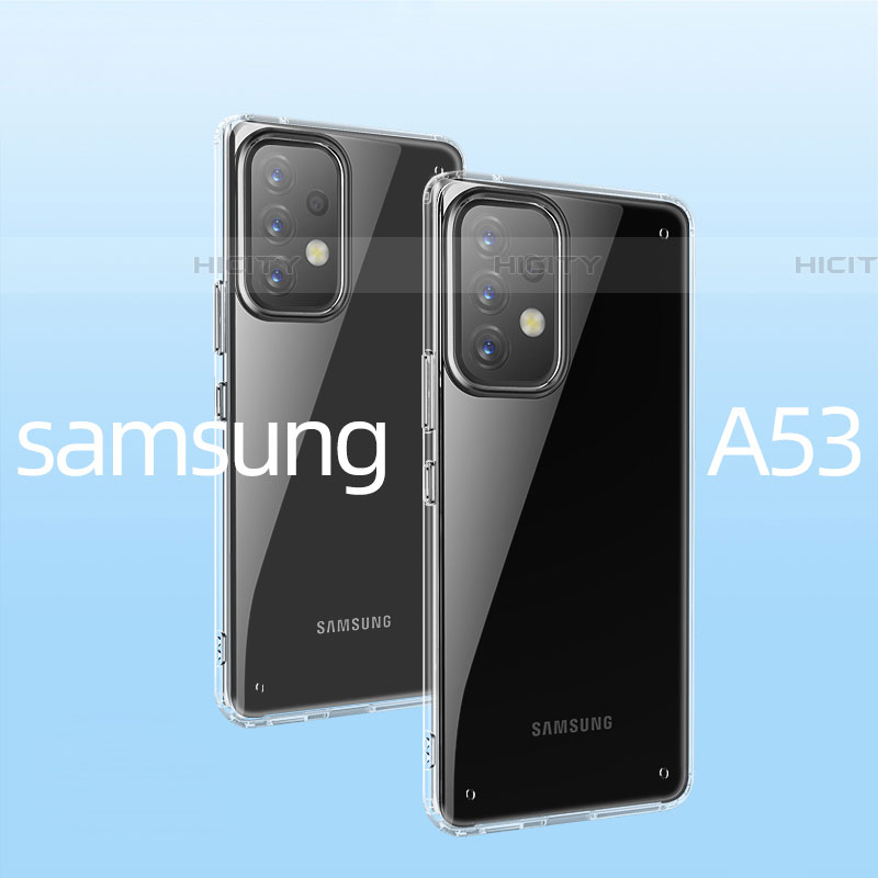 Samsung Galaxy A53 5G用極薄ソフトケース シリコンケース 耐衝撃 全面保護 クリア透明 T04 サムスン クリア