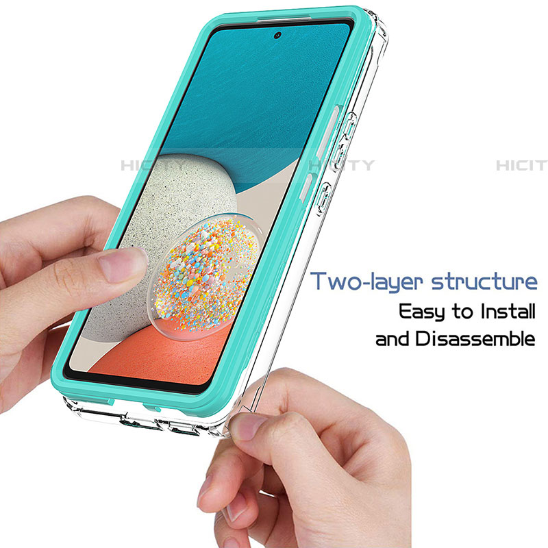 Samsung Galaxy A53 5G用360度 フルカバー ハイブリットバンパーケース クリア透明 プラスチック カバー JX1 サムスン 