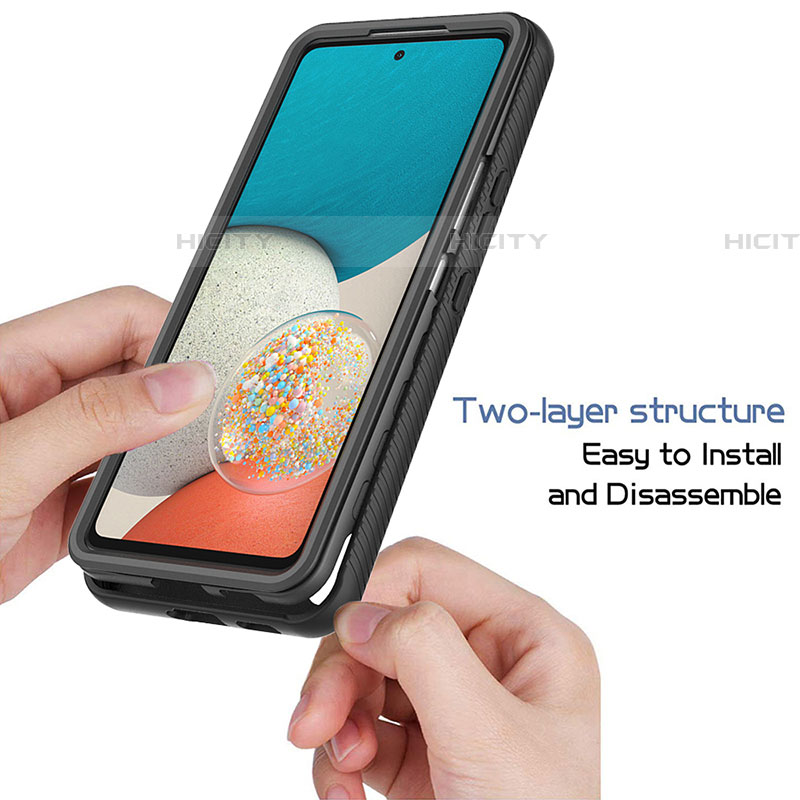 Samsung Galaxy A53 5G用360度 フルカバー ハイブリットバンパーケース クリア透明 プラスチック カバー ZJ3 サムスン 