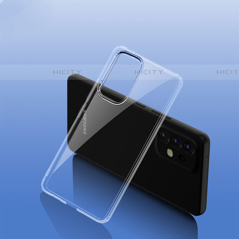Samsung Galaxy A53 5G用ハイブリットバンパーケース クリア透明 プラスチック カバー W01L サムスン 