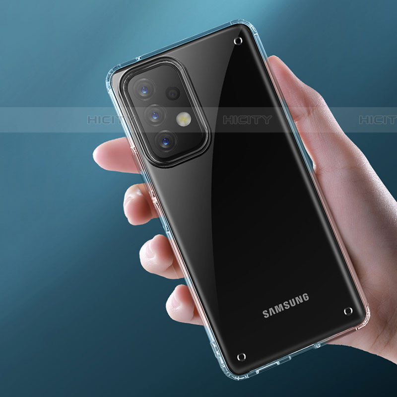 Samsung Galaxy A53 5G用ハイブリットバンパーケース クリア透明 プラスチック カバー W01L サムスン 