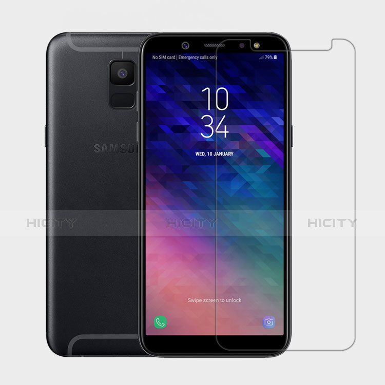 Samsung Galaxy A6 (2018) Dual SIM用強化ガラス 液晶保護フィルム サムスン クリア