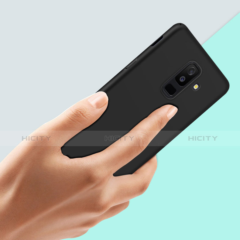 Samsung Galaxy A6 Plus (2018)用ハードケース プラスチック 質感もマット M02 サムスン ブラック