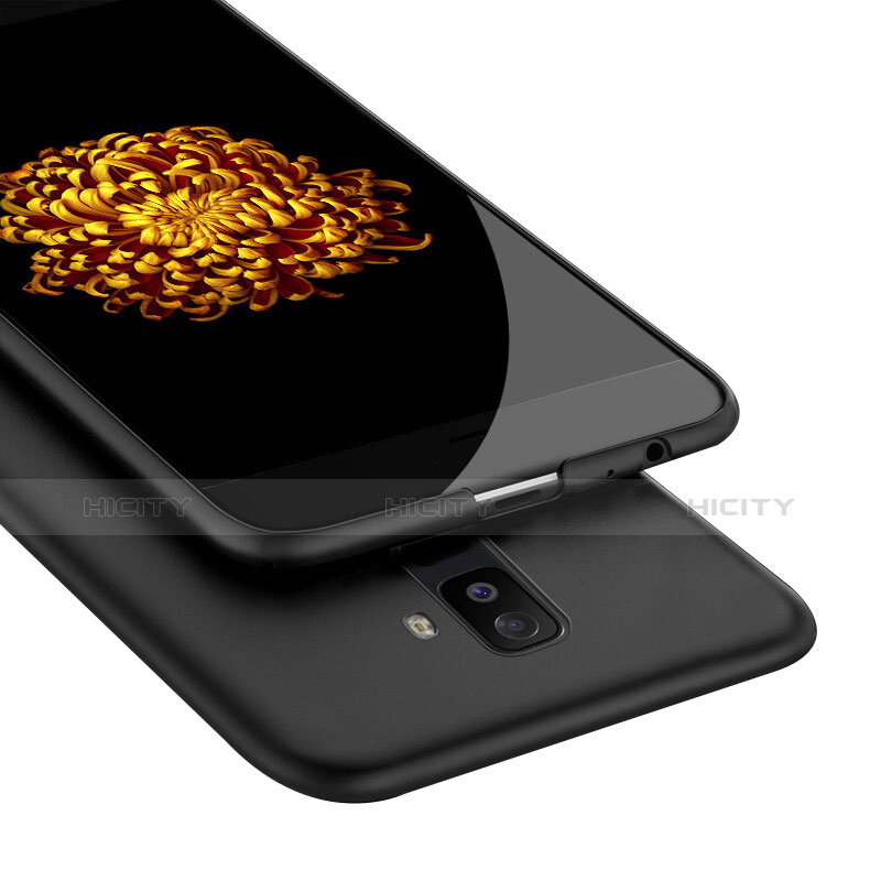 Samsung Galaxy A6 Plus (2018)用ハードケース プラスチック 質感もマット M02 サムスン ブラック