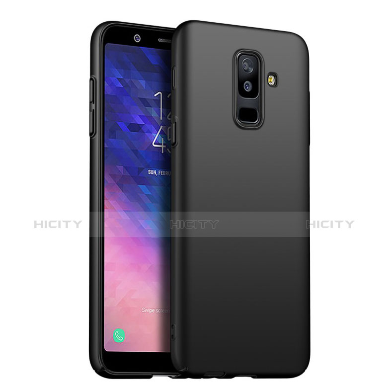 Samsung Galaxy A6 Plus (2018)用極薄ソフトケース シリコンケース 耐衝撃 全面保護 S02 サムスン ブラック