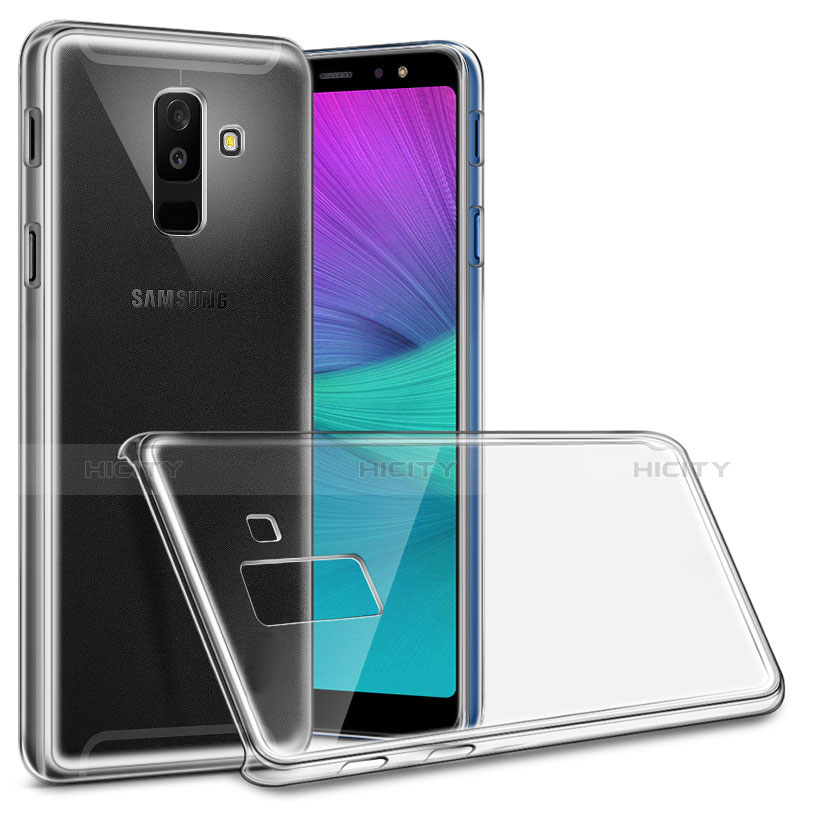 Samsung Galaxy A6 Plus用ハードケース クリスタル クリア透明 サムスン クリア
