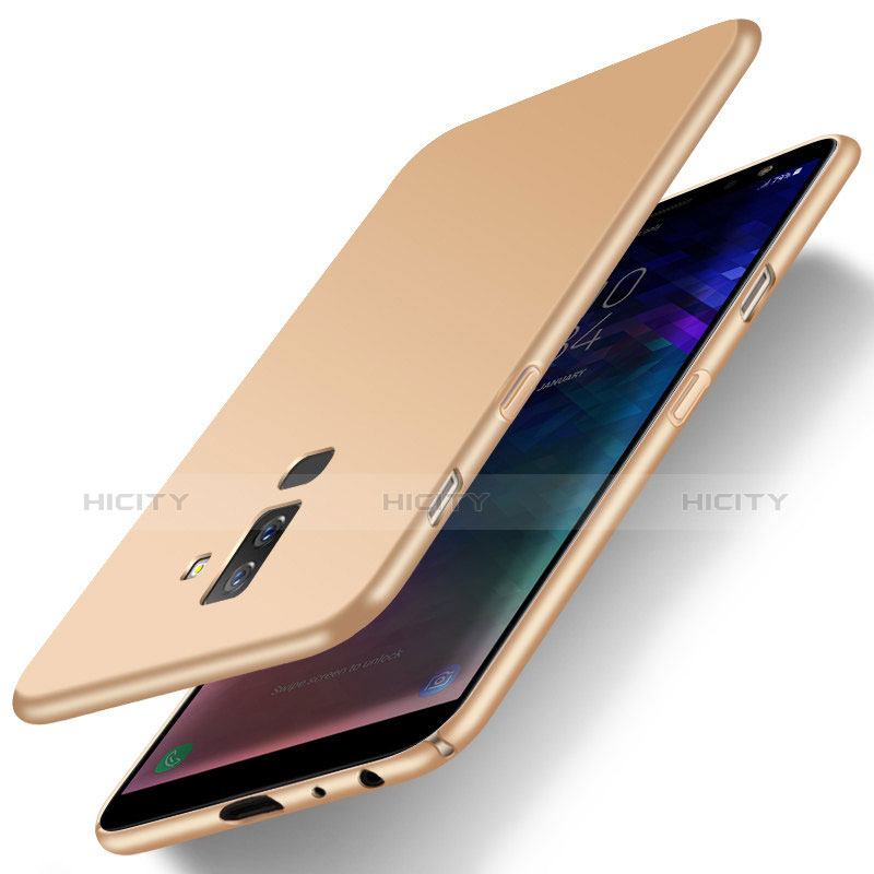 Samsung Galaxy A6 Plus用ハードケース プラスチック 質感もマット M04 サムスン ゴールド