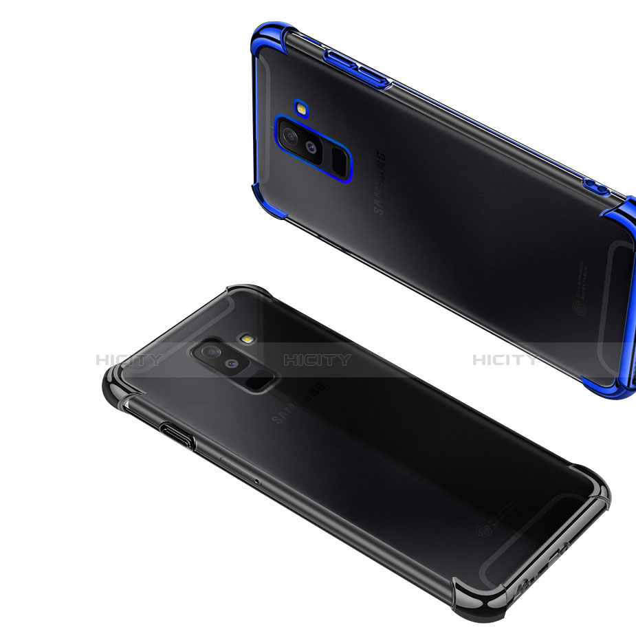 Samsung Galaxy A6 Plus用極薄ソフトケース シリコンケース 耐衝撃 全面保護 透明 H01 サムスン 