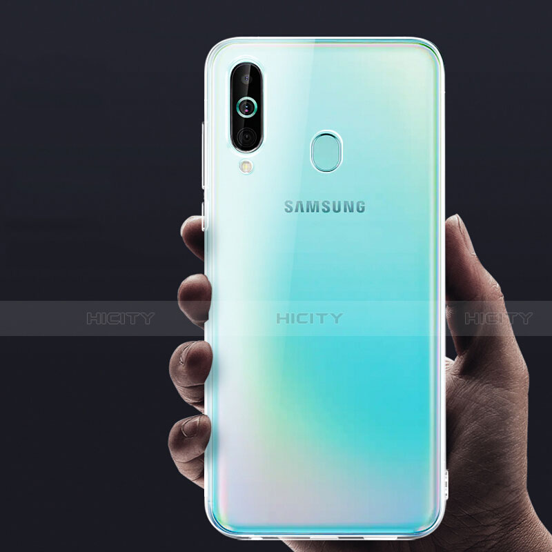 Samsung Galaxy A60用極薄ソフトケース シリコンケース 耐衝撃 全面保護 クリア透明 カバー サムスン クリア