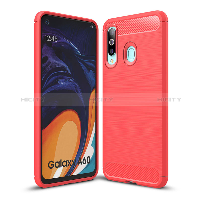 Samsung Galaxy A60用シリコンケース ソフトタッチラバー ライン カバー WL1 サムスン 