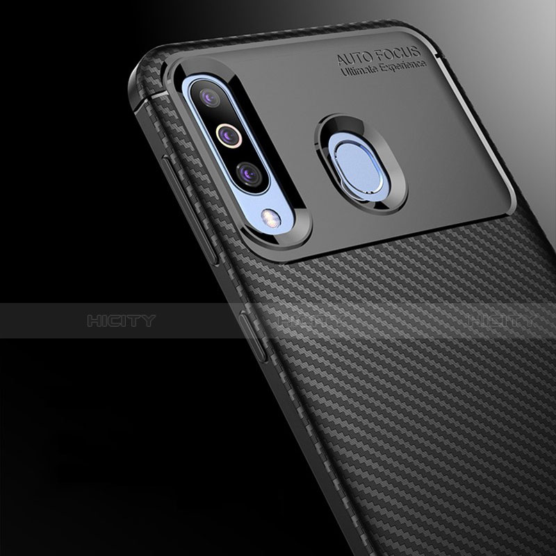 Samsung Galaxy A60用シリコンケース ソフトタッチラバー ツイル カバー サムスン 