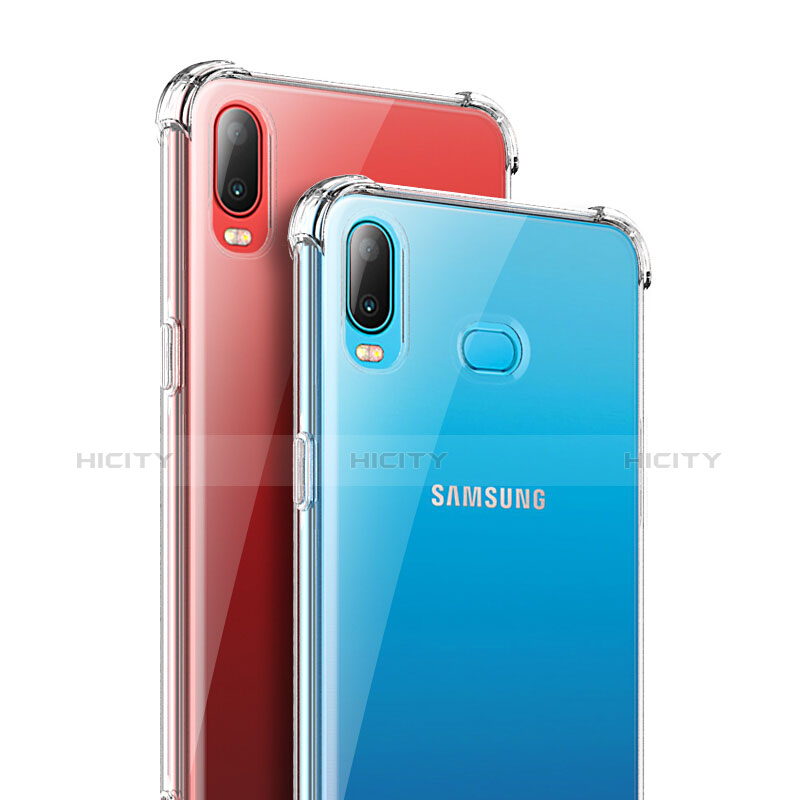 Samsung Galaxy A6s用極薄ソフトケース シリコンケース 耐衝撃 全面保護 クリア透明 カバー サムスン クリア