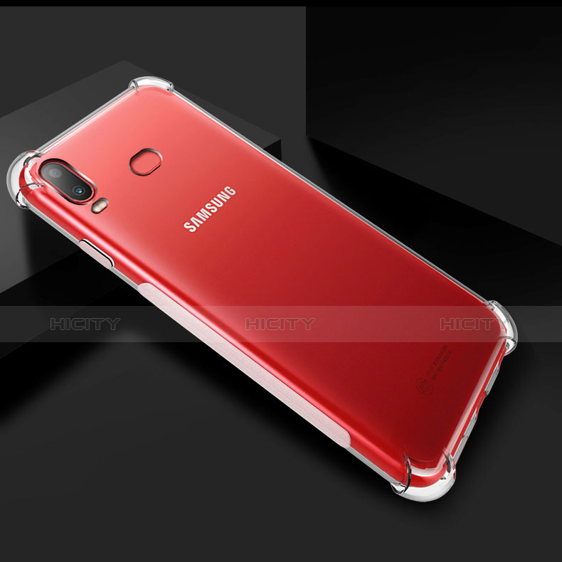 Samsung Galaxy A6s用極薄ソフトケース シリコンケース 耐衝撃 全面保護 クリア透明 T03 サムスン クリア