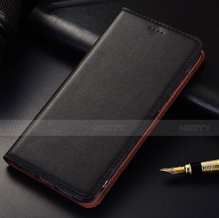 Samsung Galaxy A6s用手帳型 レザーケース スタンド カバー サムスン ブラック