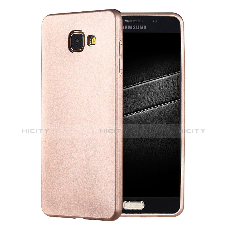 Samsung Galaxy A7 (2016) A7100用極薄ソフトケース シリコンケース 耐衝撃 全面保護 S01 サムスン ゴールド