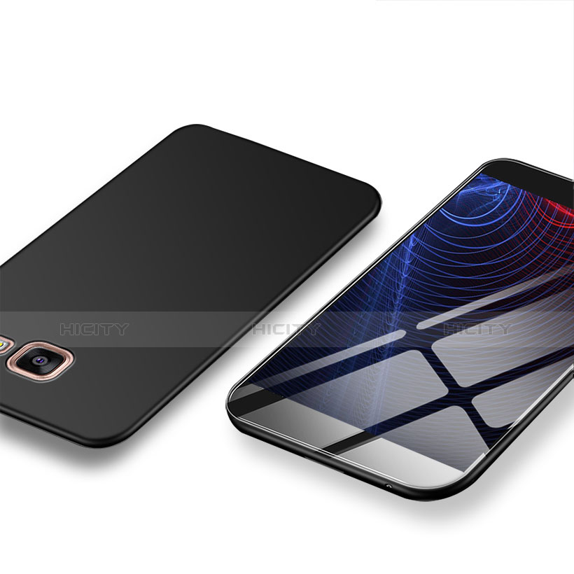 Samsung Galaxy A7 (2016) A7100用ハードケース プラスチック 質感もマット M02 サムスン ブラック