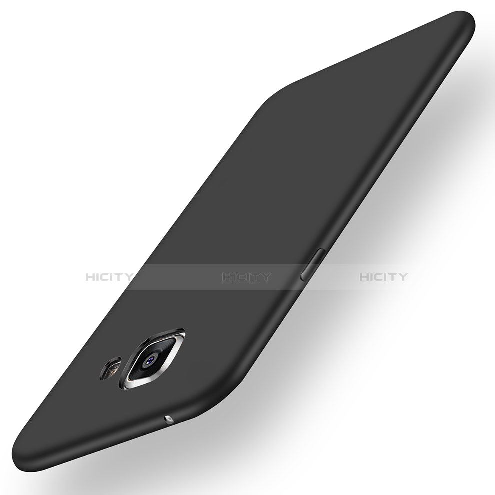 Samsung Galaxy A7 (2016) A7100用極薄ソフトケース シリコンケース 耐衝撃 全面保護 S02 サムスン ブラック