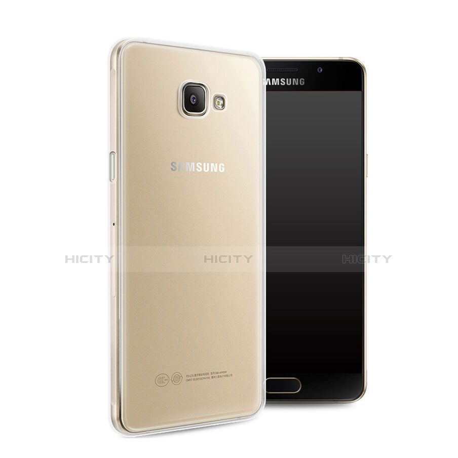 Samsung Galaxy A7 (2016) A7100用極薄ソフトケース シリコンケース 耐衝撃 全面保護 クリア透明 サムスン ホワイト