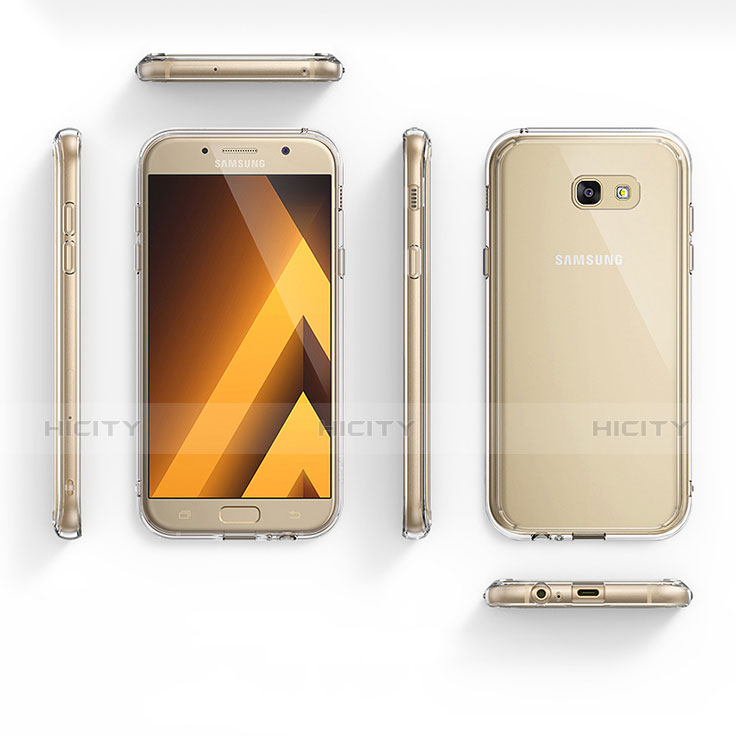 Samsung Galaxy A7 (2017) A720F用極薄ソフトケース シリコンケース 耐衝撃 全面保護 透明 H01 サムスン 