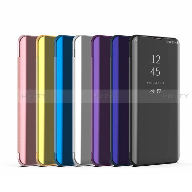 Samsung Galaxy A7 (2018) A750用手帳型 レザーケース スタンド 鏡面 カバー L03 サムスン 