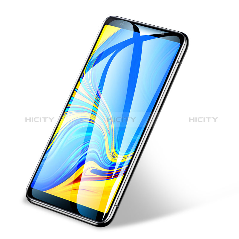 Samsung Galaxy A7 (2018) A750用強化ガラス フル液晶保護フィルム サムスン ブラック