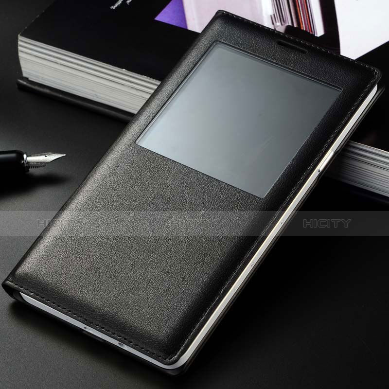 Samsung Galaxy A7 Duos SM-A700F A700FD用手帳型 レザーケース サムスン ブラック