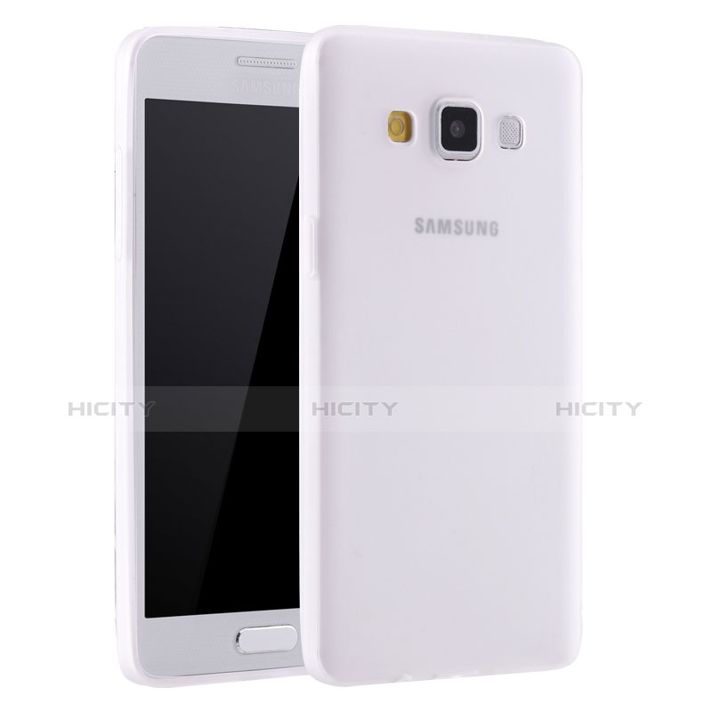 Samsung Galaxy A7 Duos SM-A700F A700FD用極薄ソフトケース シリコンケース 耐衝撃 全面保護 S01 サムスン ホワイト