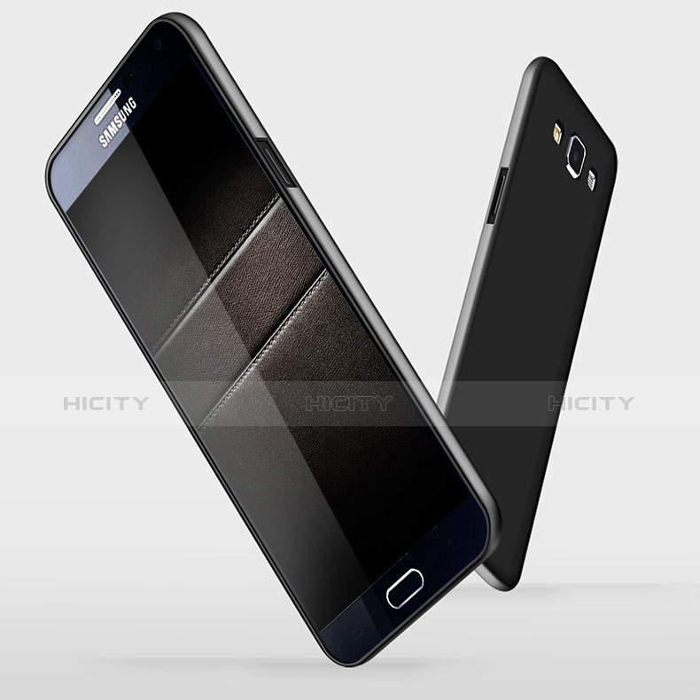 Samsung Galaxy A7 Duos SM-A700F A700FD用極薄ソフトケース シリコンケース 耐衝撃 全面保護 S03 サムスン ブラック
