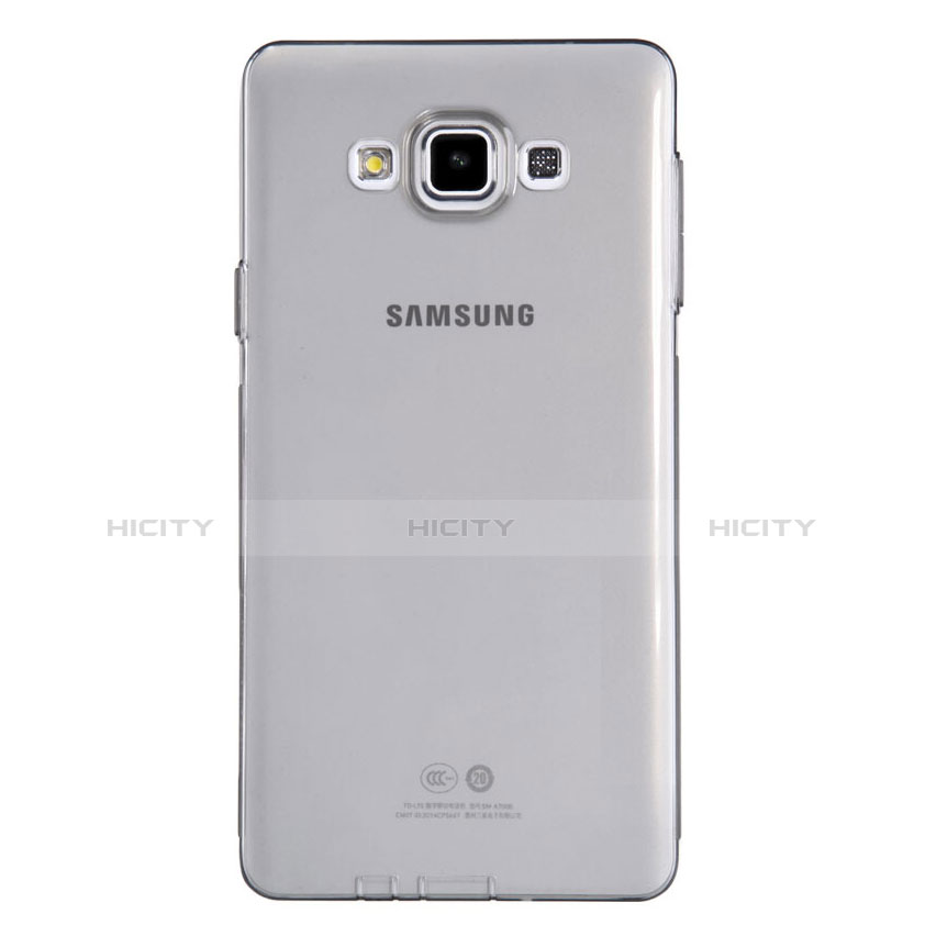 Samsung Galaxy A7 SM-A700用極薄ソフトケース シリコンケース 耐衝撃 全面保護 クリア透明 T03 サムスン クリア